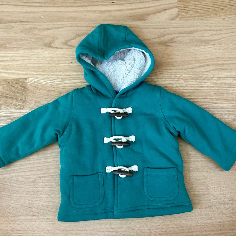 Baby Boden super soft and cozy jersey duffle jacket 3-6 months